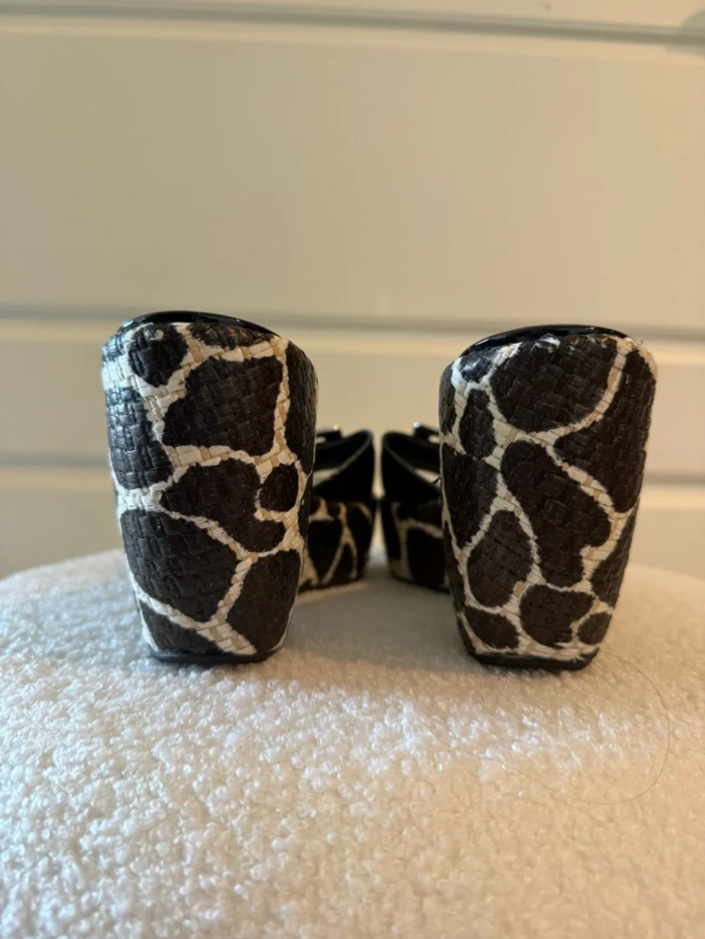 Stuart Weitzman Giraffe Print Platform Wedge- New - Picture 3 of 8